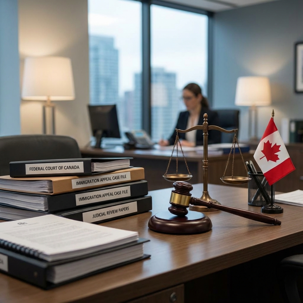 Immigration Appeals, Judicial Reviews & Mandamus - Legal services illustration