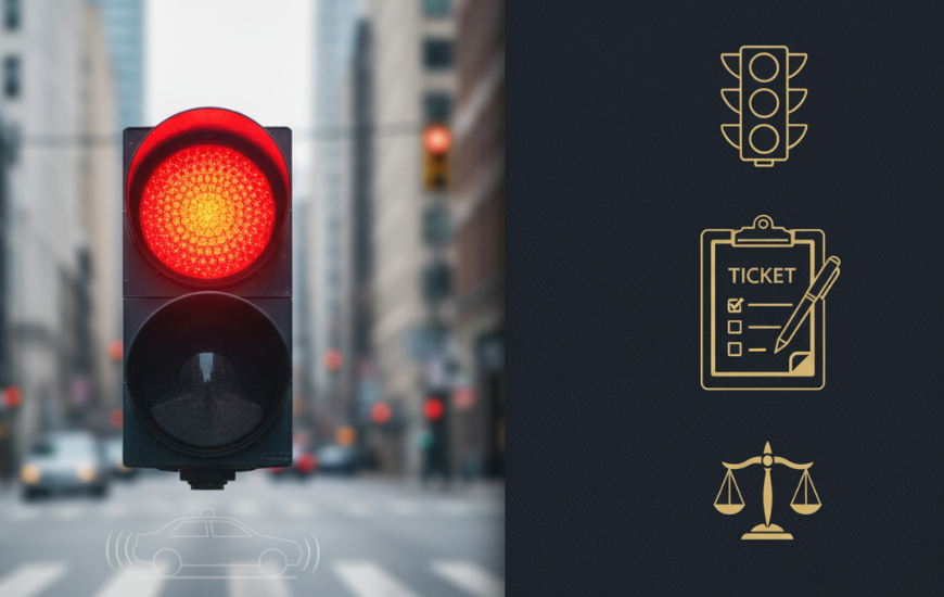 Red Light Tickets — Ontario Defence - Legal services illustration