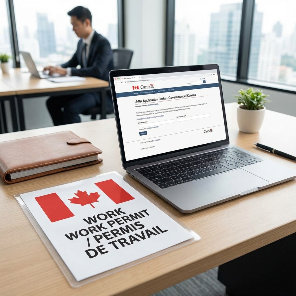 Work Permit — LMIA, Spousal Open, BOWP - Legal services illustration